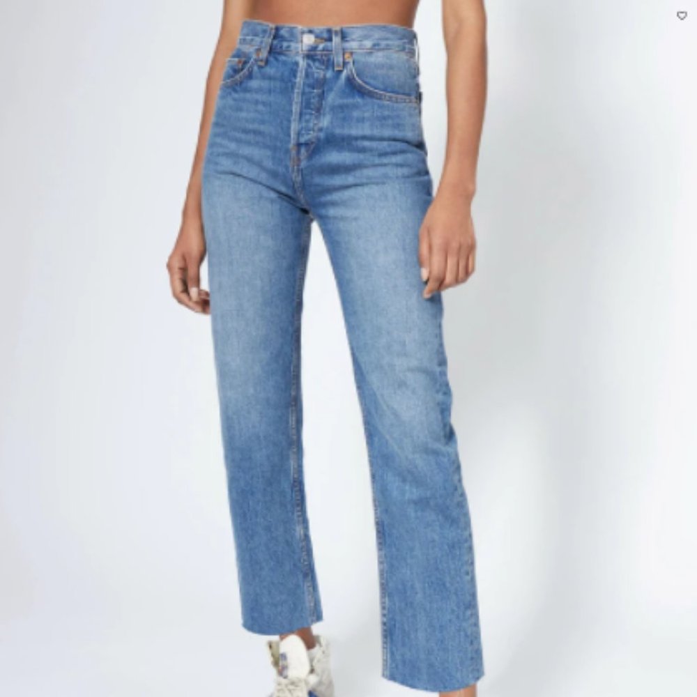 RE/DONE High Rise Stove Pipe Medium Vain 27